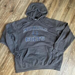 Indianapolis Colts Team Apparel Sweatshirt Gray Hoodie Men’s Large NFL